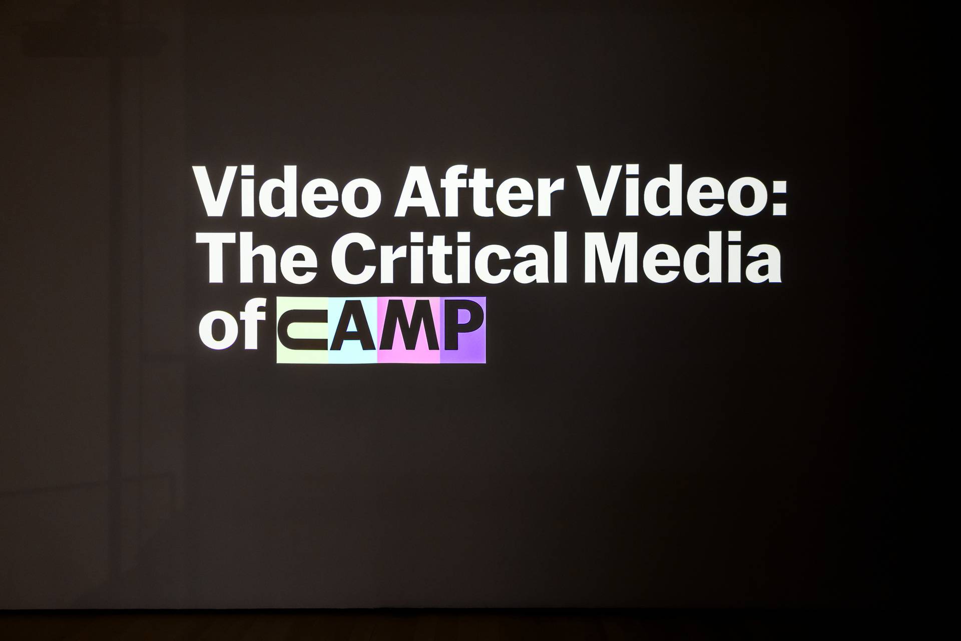 Video After Video: The Critical Media of CAMP, Install Views, The Museum of Modern Art 1